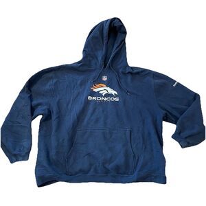 Vintage Reebok Denver Broncos NFL hoodie Size XL Pullover Sweatshirt